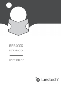 Mode d’emploi Sunstech RPR4000 Radio