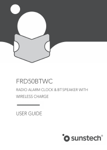Manual Sunstech FRD50BTWC Alarm Clock Radio