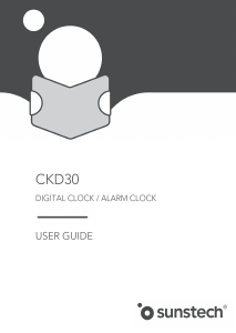 Manual de uso Sunstech CKD30 Despertador