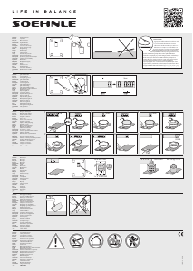 Használati útmutató Soehnle 61504 Page Comfort 300 Slim Konyhai mérleg