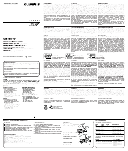 Handleiding Shimano AX 1000FA Vismolen