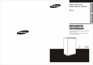 Manual de uso Samsung SRG-058 Refrigerador