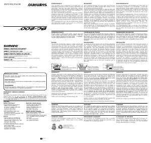 Manual de uso Shimano BC 200 Carrete de pesca