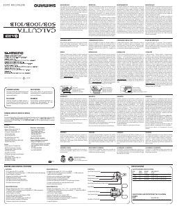 Manual Shimano Calcutta 101B Carreto pesca