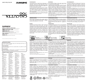 Mode d’emploi Shimano Calcutta 700 Moulinet de pêche