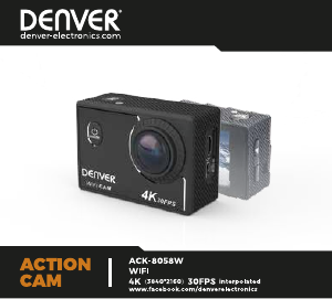 Instrukcja Denver ACK-8058W Action cam