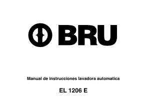 Manual de uso BRU EL 1206 E Lavadora