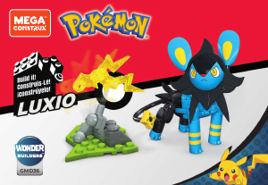 Návod Mega Construx set GMD36 Pokemon Luxio