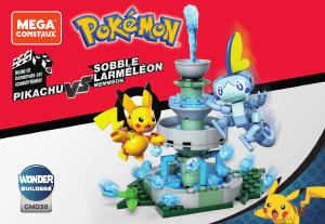 Manuale Mega Construx set GMD30 Pokemon Pikachu contro Sobble