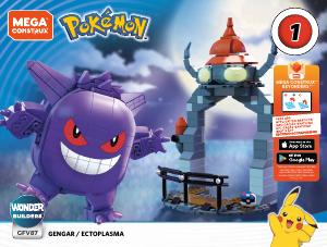 Instrukcja Mega Construx set GFV87 Pokemon Gengar