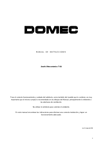 Manual de uso Domec T-04 Placa