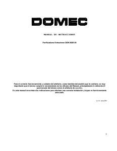Manual de uso Domec DOM 3060DB Campana extractora
