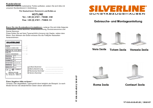 Bedienungsanleitung Silverline VRI 900 E Vera Isola Dunstabzugshaube