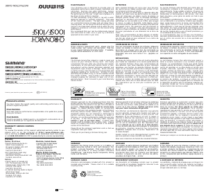 Handleiding Shimano Chronarch 101SF Vismolen