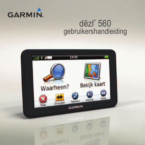 Handleiding Garmin dezl 560 Navigatiesysteem