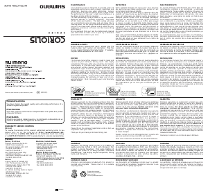 Manual de uso Shimano Coriolis 100E Carrete de pesca
