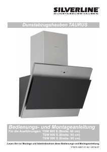 Bedienungsanleitung Silverline TSW 900 S Taurus Dunstabzugshaube