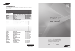 Mode d’emploi Samsung PS42A416C1D Téléviseur plasma