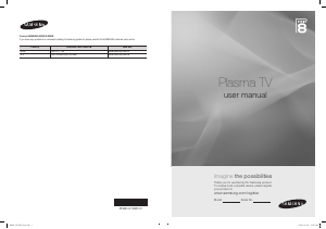 Manual Samsung PS58B850Y1W Plasma Television