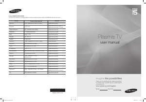 Handleiding Samsung PS50B550T4W Plasma televisie