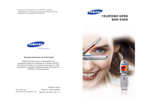 Manual de uso Samsung SGH-X450 Teléfono móvil