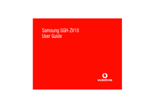 Manual Samsung SGH-ZV10 (Vodafone) Mobile Phone