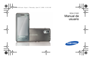 Manual de uso Samsung SGH-F490 Teléfono móvil