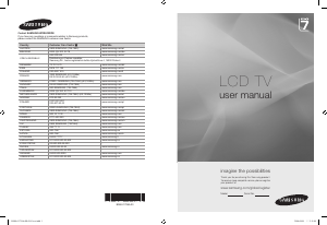 Manual Samsung LE46A786R2F LCD Television
