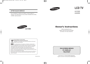 Manual Samsung LE20S51BP Televisor LCD