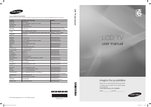 Manual Samsung LE46C670M1S LCD Television