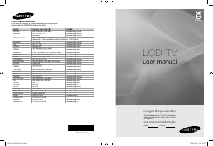 Manual de uso Samsung LE52A656A1F Televisor de LCD