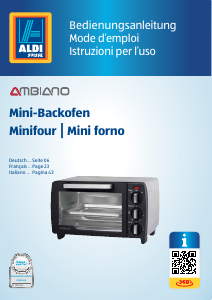 Manuale Ambiano GT-MO-07-CH Forno