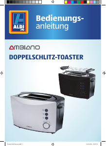 Bedienungsanleitung Ambiano GT-Tds-05 Toaster