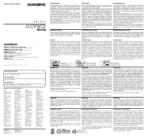 Mode d’emploi Shimano Curado 201B Moulinet de pêche