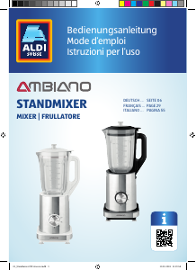 Bedienungsanleitung Ambiano GT-TB-02ch Standmixer