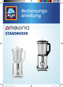 Bedienungsanleitung Ambiano GT-TB-02 Standmixer