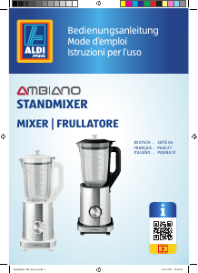 Manuale Ambiano GT-TB-01 Frullatore