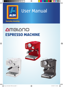 Handleiding Ambiano GT-EM-01-UK Espresso-apparaat