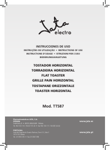 Manual de uso Jata TT587 Tostador