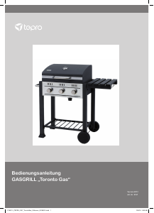 Bedienungsanleitung Tepro 3167 Toronto Gas Barbecue