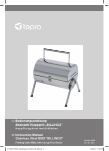 Manual Tepro 1043 Billings Barbecue