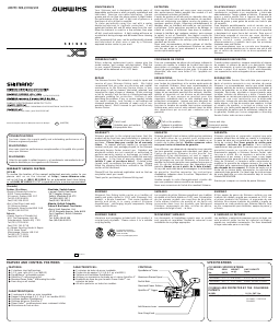 Manual de uso Shimano CX 1000RA Carrete de pesca