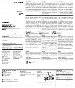 Mode d’emploi Shimano CX 4000RA Moulinet de pêche