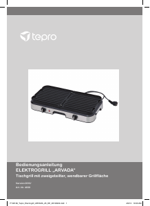 Bedienungsanleitung Tepro 4030 Arvada Tischgrill