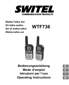 Mode d’emploi Switel WTF736 Talkie-walkie