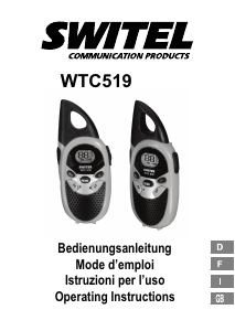 Manual Switel WTC519 Walkie-talkie