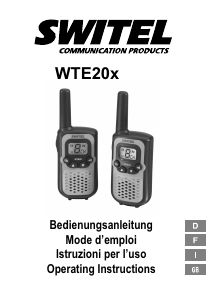 Handleiding Switel WTE203 Walkie-talkie