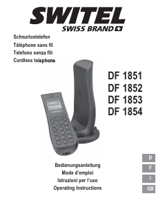 Manuale Switel DF1853 Telefono senza fili