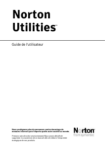 Mode d’emploi Norton Utilities