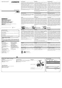 Mode d’emploi Shimano IX 1000R Moulinet de pêche